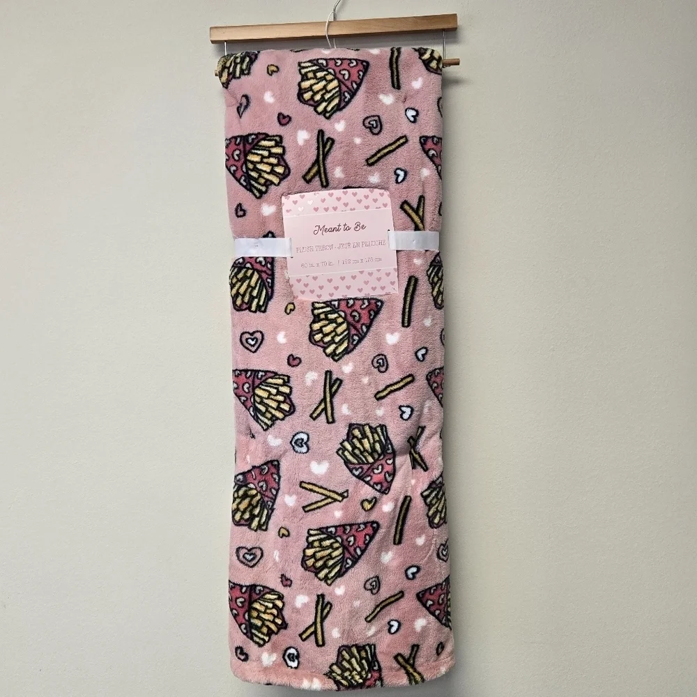 Meant to Be Fries Before Guys French Fry Plush Throw Blanket